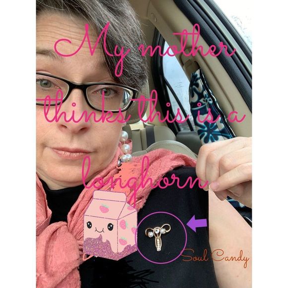 Female Reproductive Pin -Silver - Picture 5 of 9